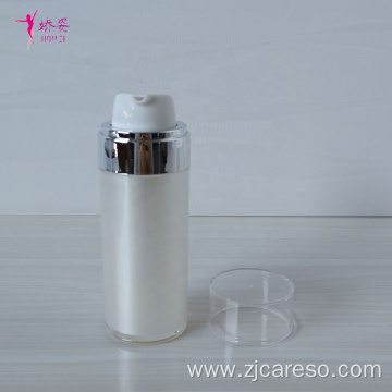 Round Shape Acrylic Airless Pump Bottle Vacuum Bottle